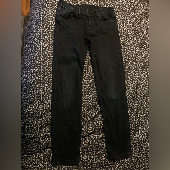 AllSaints Zig Jeans Blue Black Stretch Denim Skinny size 25 Made in Turkey - Picture 2 of 8